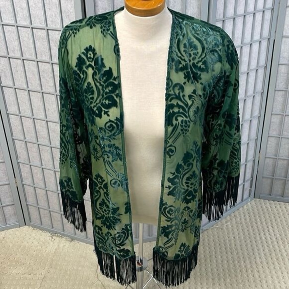 Forever 21 Open Front Floral Kimono Womens Size Small